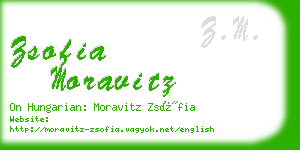 zsofia moravitz business card